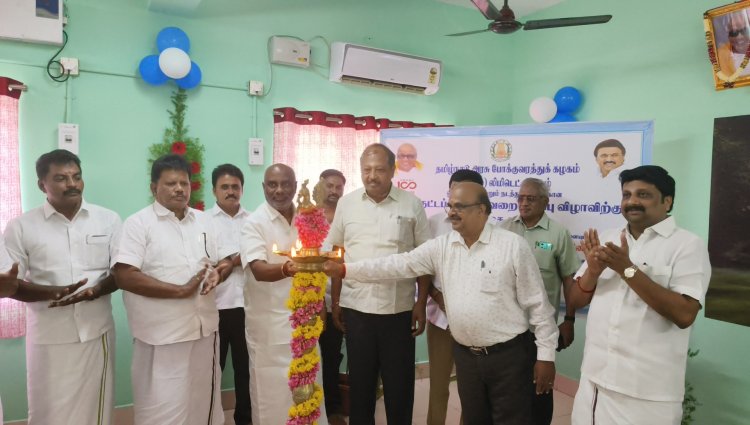 ராசிபுரம் அரசு போக்குவரத்து கழக கிளையில் பணிபுரியும் ஓட்டுநர்கள் மற்றும் நடத்துனர்களுக்கான குளிரூட்டப்பட்ட ஓய்வறை திறப்பு..