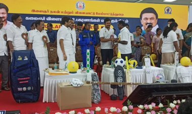 கலைஞர் விளையாட்டு உபகரணங்கள் வழங்கிய அமைச்சர் உதயநிதி ஸ்டாலின்-க்கு மனமார்ந்த நன்றி